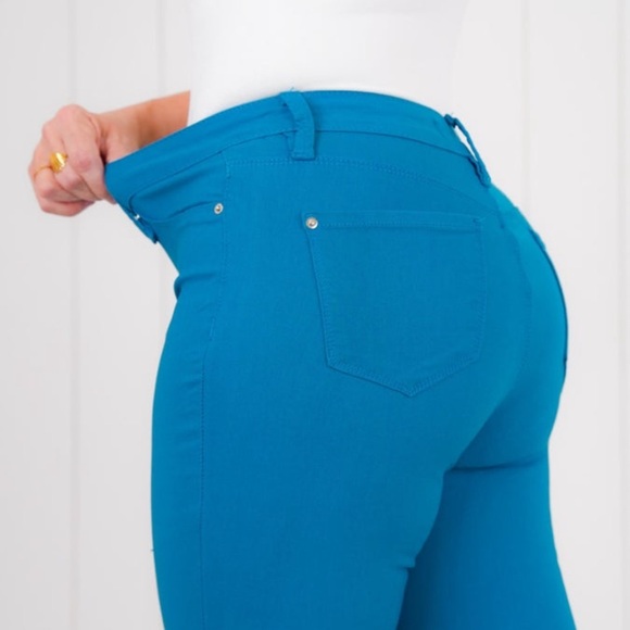 NWT YMI Mid Rise Blue Hyper Stretch Skinny Jeans size small - Picture 6 of 8